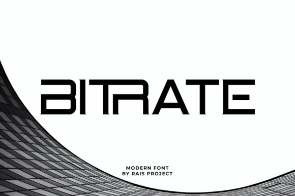 Bitrate Font for Editorial Design and Content Creation