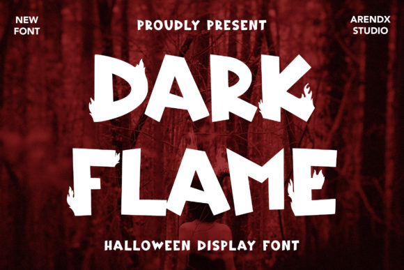 Dark Flame Font for Bold Editorial Design