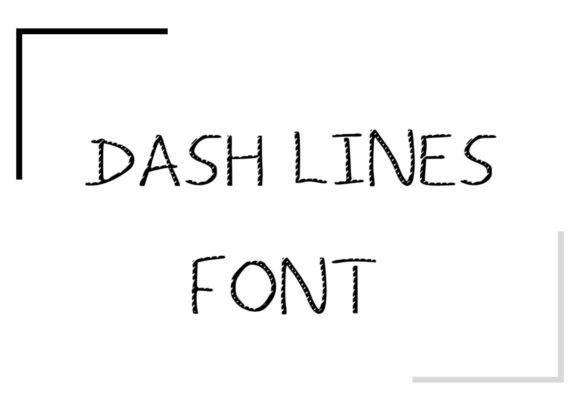 Dash Lines: A Modern Display Font for Editorial Magic