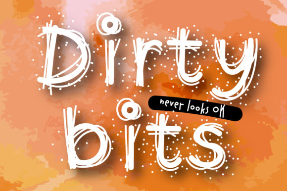 Dirty Bits: A Playful Display Font for Web Design