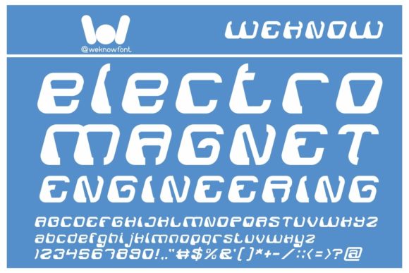 Electro Magnet Font for Bold Campaign Designs