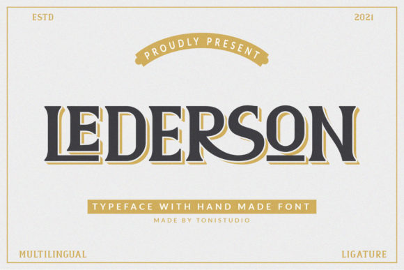 Enhance Your Editorial Design with the Bold Lederson Font