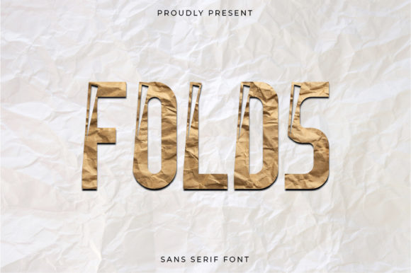 Folds Font for Bold Campaign Design