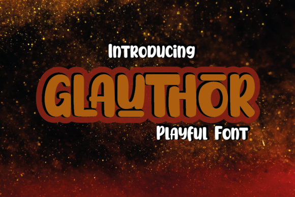 Glauthor: A Playful Display Font for Editorial Creativity