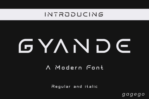 Gyande: A Modern Font for Polished Branding