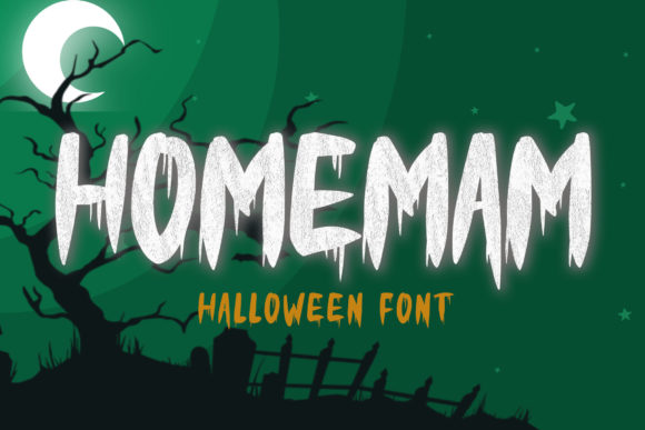 Homemam Font for Halloween and Beyond