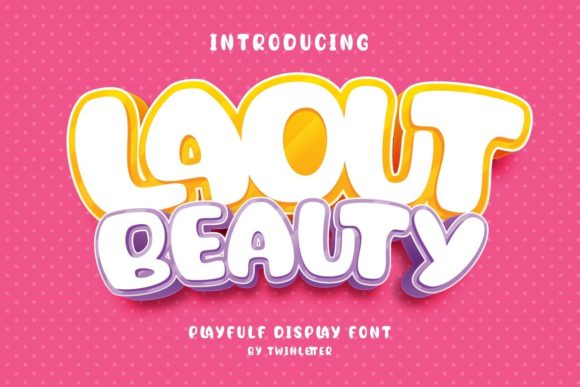 Laout Beauty: A Playful Display Font for Digital Creativity