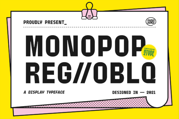 Monopop: A Playful Font for Polished Branding