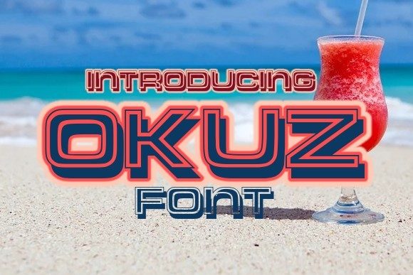 Okuz: A Bold Display Font for Creative Branding