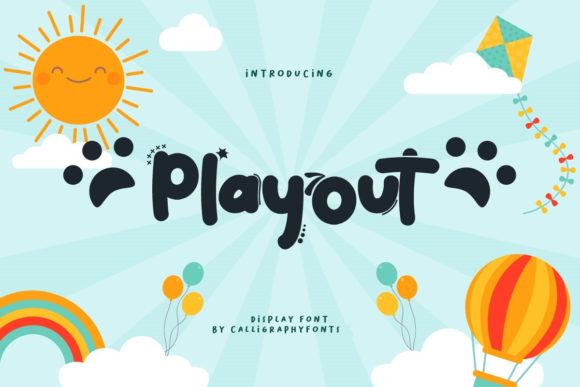Playout: A Playful Display Font for Creative Projects