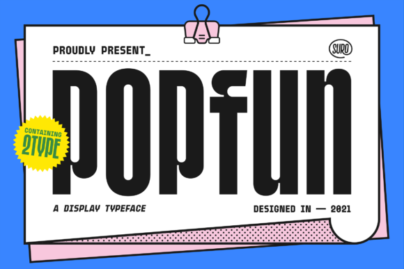 Popfun: A Playful Display Font for Bold Visual Statements