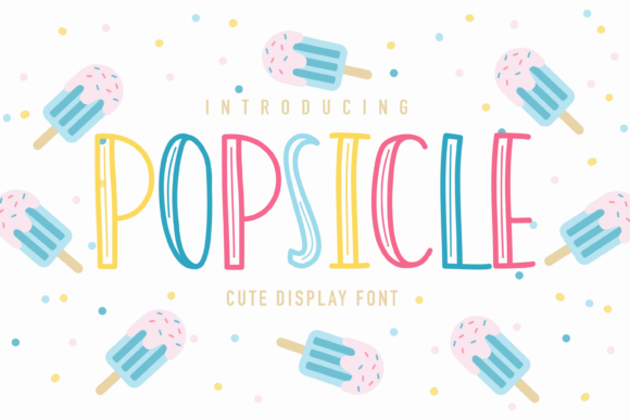 Popsicle Display Font for Playful Web Design