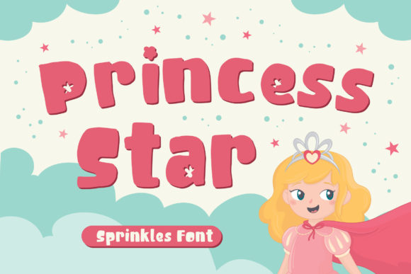 Princess Star: A Playful Display Font for Creative Branding