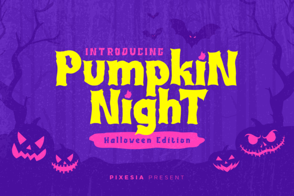 Pumpkin Night Font for Web Design