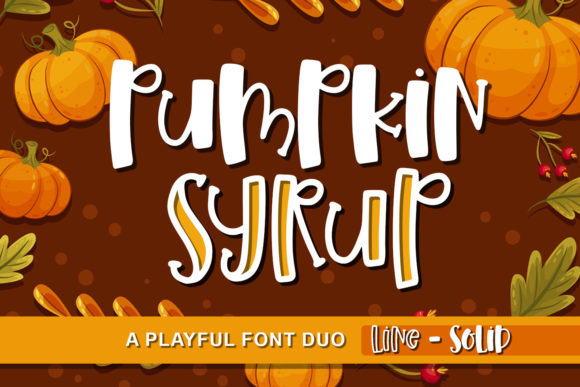 Pumpkin Syrup Font for Professional Branding