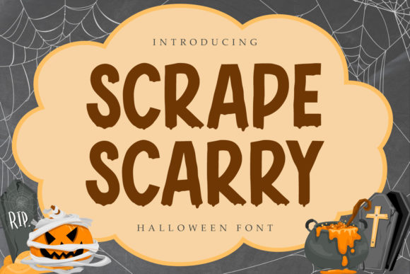 Scrape Scarry: A Spooky Display Font for Editorial Projects