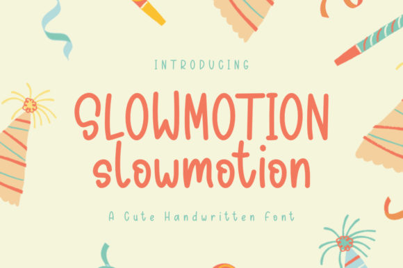 Slowmotion: A Playful Font for Creative Branding Projects