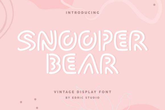 Snooper Bear: A Playful Display Font for Creative Projects