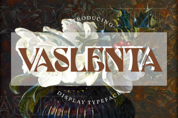 Vaslenta: A Whimsical Display Font for Modern Editorial Design