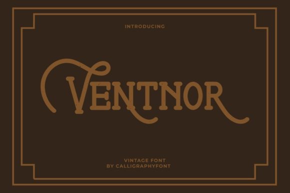 Ventnor: A Vintage Display Font for Modern Campaigns